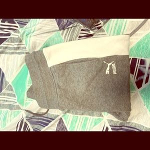 Puma sweat pants slim fit skinny leg.